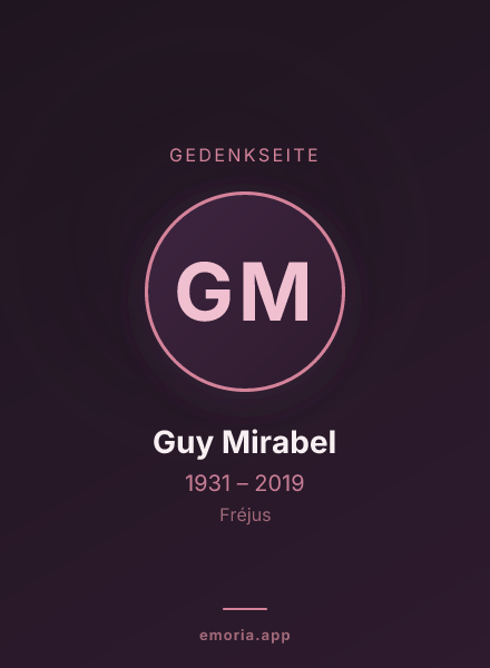 Gedenkportrait von Guy Mirabel