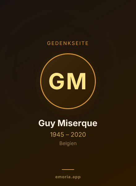 Gedenkportrait von Guy Miserque