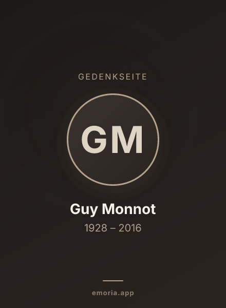 Gedenkportrait von Guy Monnot