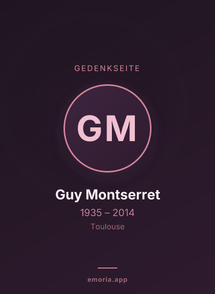 Gedenkportrait von Guy Montserret