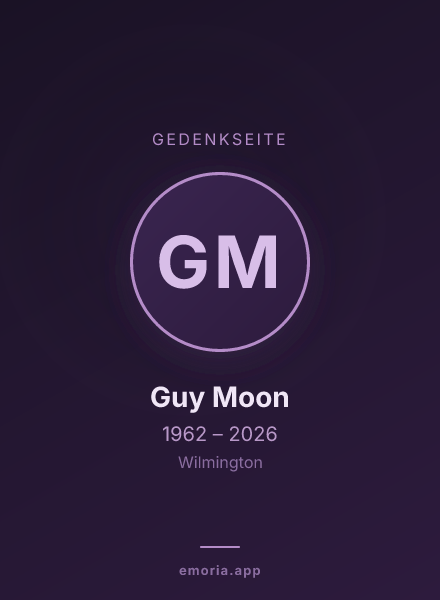 Gedenkportrait von Guy Moon