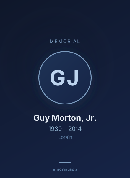 Memorial portrait of Guy Morton, Jr.