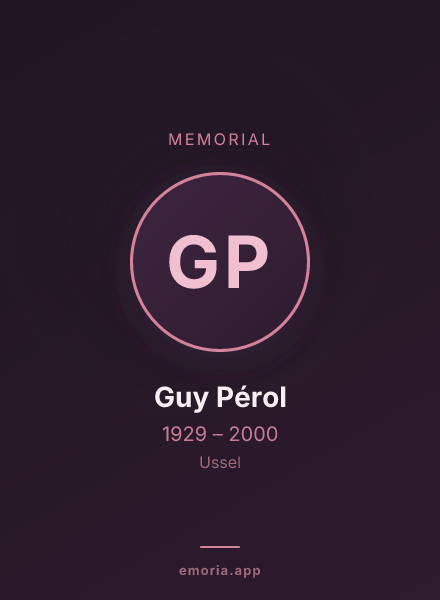 Memorial portrait of Guy Pérol
