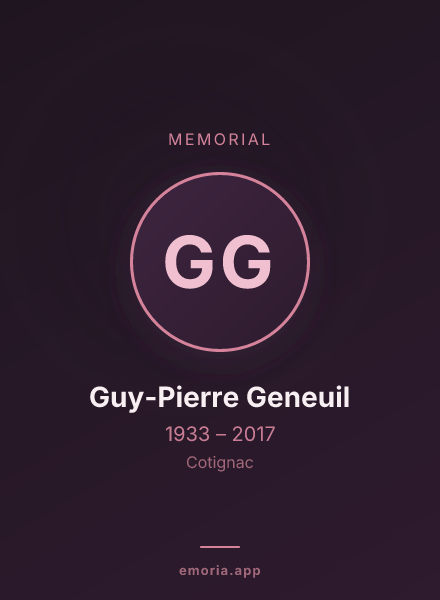 Memorial portrait of Guy-Pierre Geneuil