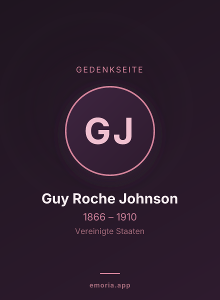 Gedenkportrait von Guy Roche Johnson