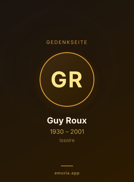 Gedenkportrait von Guy Roux