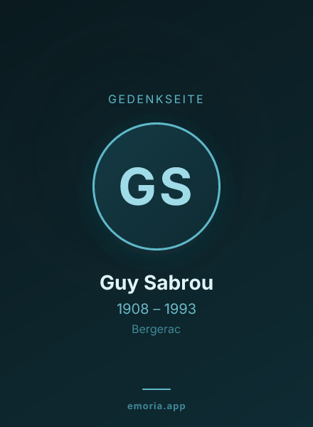 Gedenkportrait von Guy Sabrou