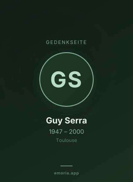 Gedenkportrait von Guy Serra
