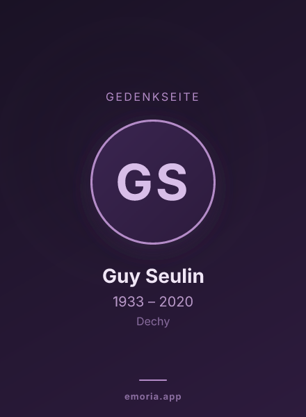 Gedenkportrait von Guy Seulin