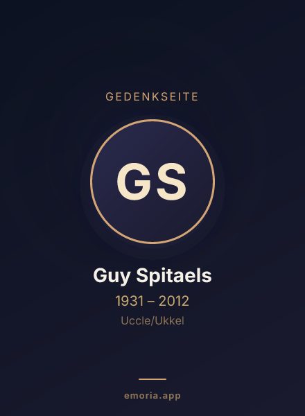 Gedenkportrait von Guy Spitaels