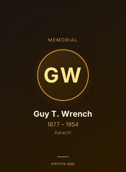 Memorial portrait of Guy T. Wrench