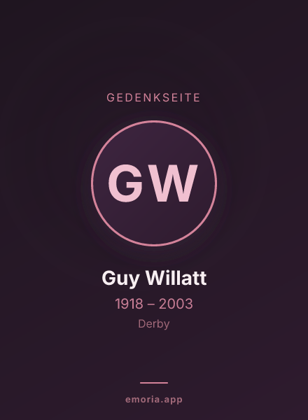 Gedenkportrait von Guy Willatt