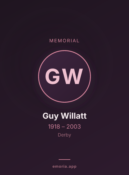 Memorial portrait of Guy Willatt