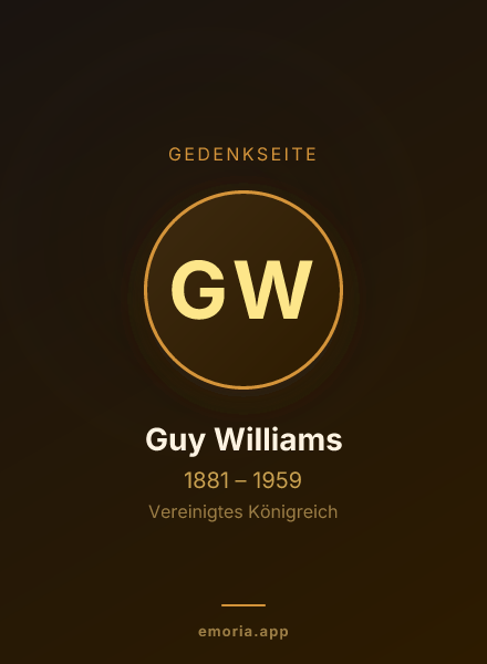 Gedenkportrait von Guy Williams