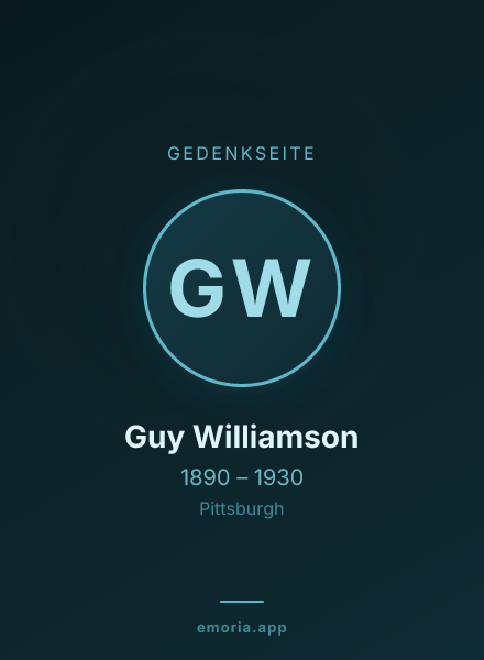 Gedenkportrait von Guy Williamson