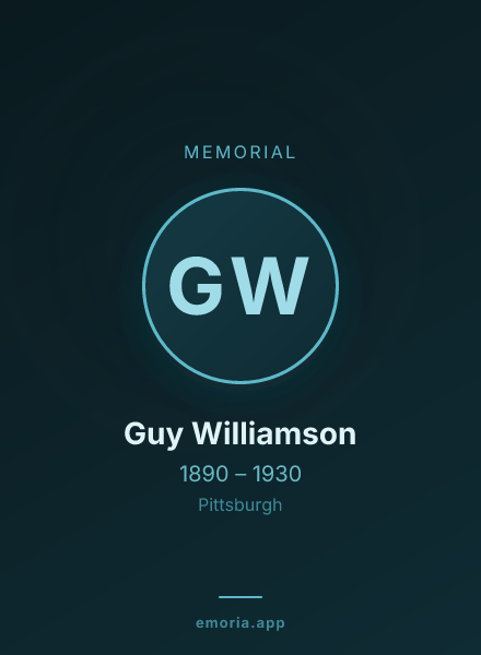 Memorial portrait of Guy Williamson