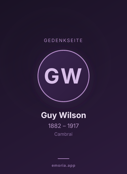 Gedenkportrait von Guy Wilson