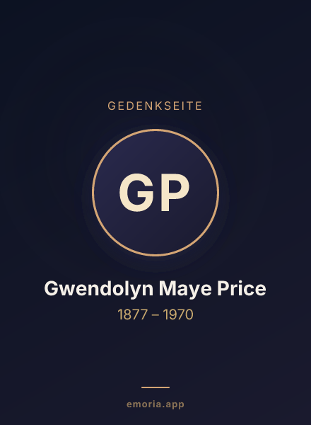Gedenkportrait von Gwendolyn Maye Price
