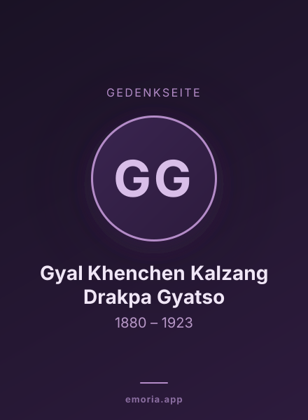 Gedenkportrait von Gyal Khenchen Kalzang Drakpa Gyatso