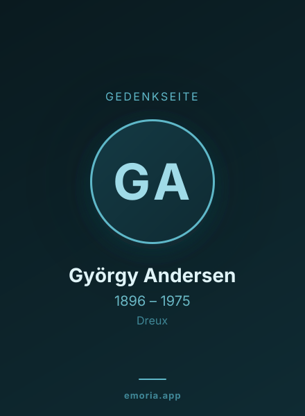 Gedenkportrait von György Andersen