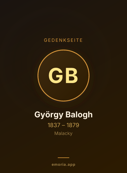 Gedenkportrait von György Balogh