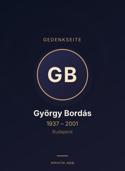 Gedenkportrait von György Bordás