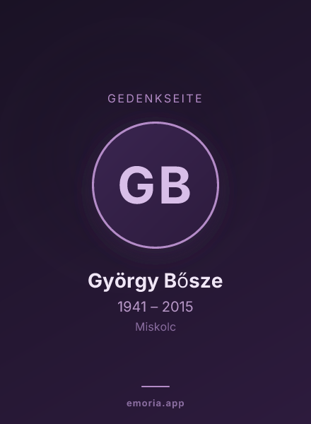 Gedenkportrait von György Bősze