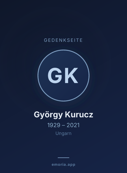 Gedenkportrait von György Kurucz