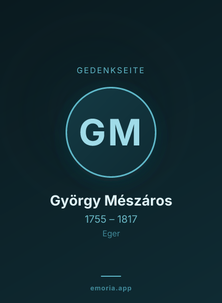Gedenkportrait von György Mészáros