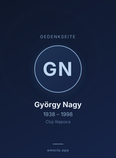 Gedenkportrait von György Nagy