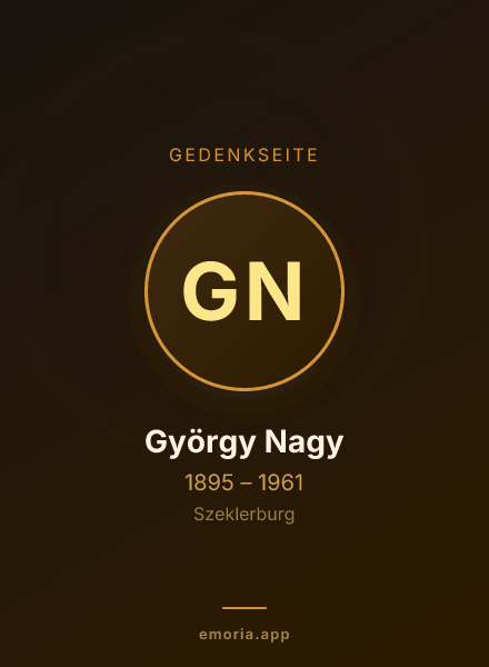 Gedenkportrait von György Nagy