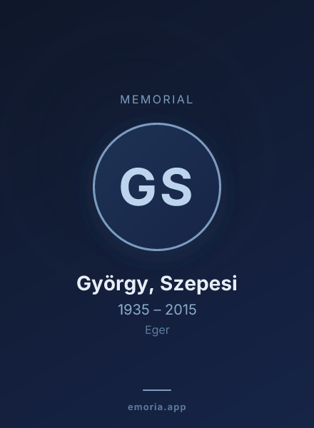 Memorial portrait of György, Szepesi