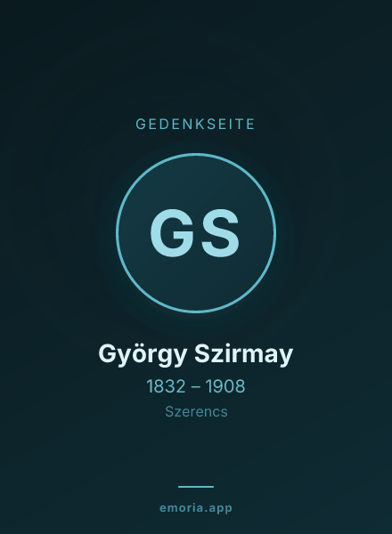 Gedenkportrait von György Szirmay