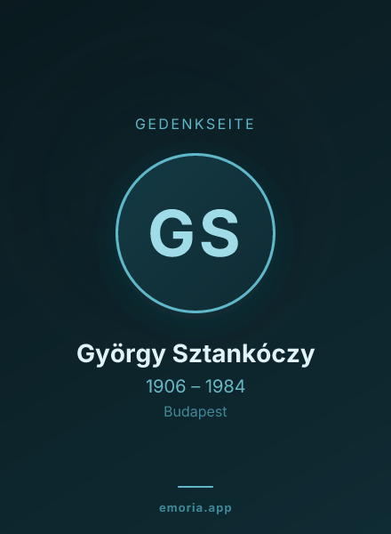 Gedenkportrait von György Sztankóczy