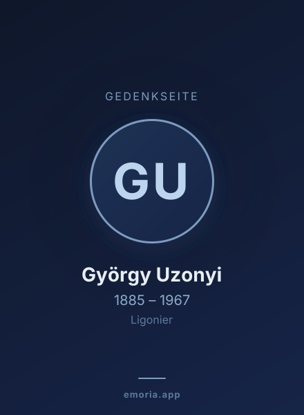 Gedenkportrait von György Uzonyi