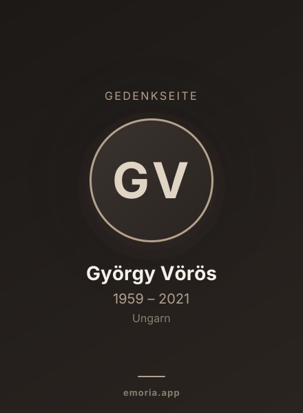 Gedenkportrait von György Vörös