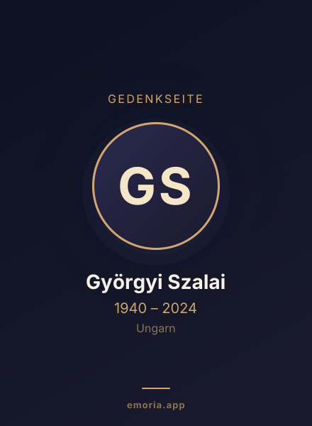 Gedenkportrait von Györgyi Szalai
