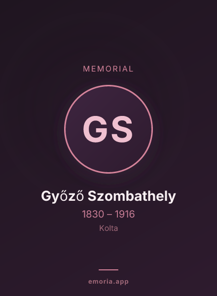 Memorial portrait of Győző Szombathely