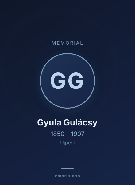 Memorial portrait of Gyula Gulácsy