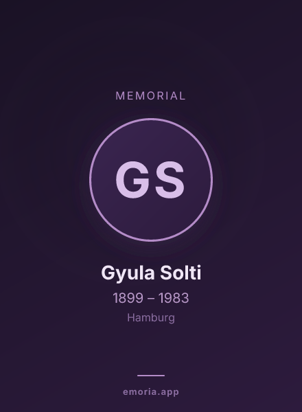 Memorial portrait of Gyula Solti