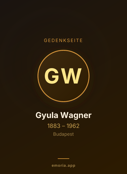 Gedenkportrait von Gyula Wagner