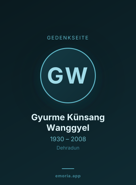Gedenkportrait von Gyurme Künsang Wanggyel