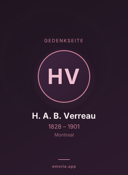 Gedenkportrait von H. A. B. Verreau