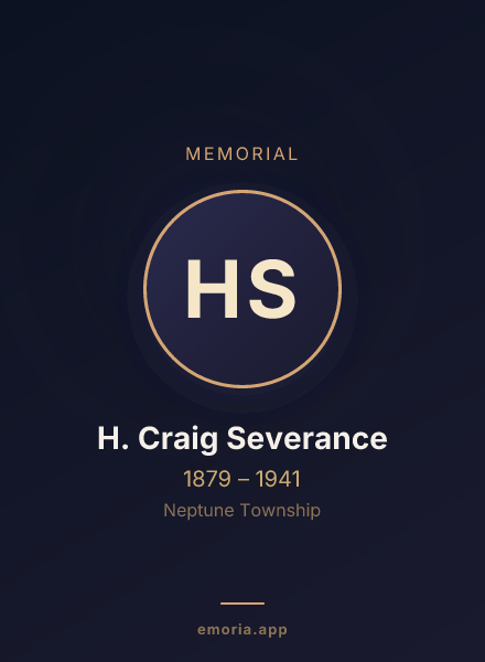Memorial portrait of H. Craig Severance