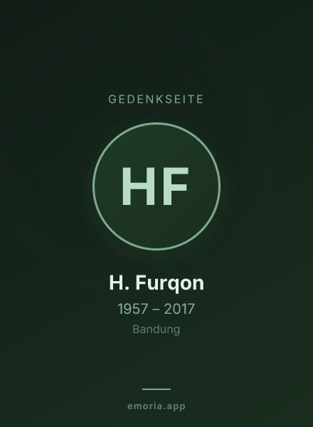 Gedenkportrait von H. Furqon