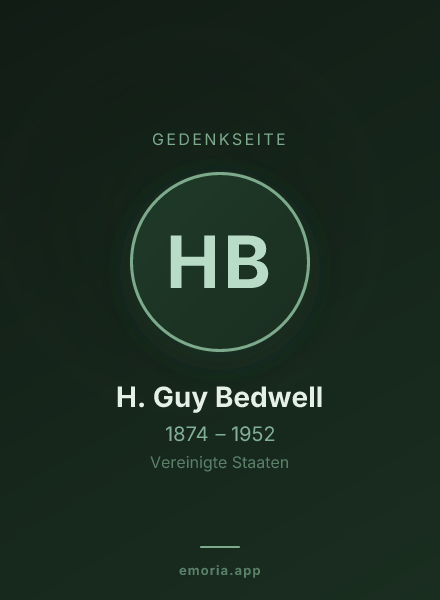 Gedenkportrait von H. Guy Bedwell