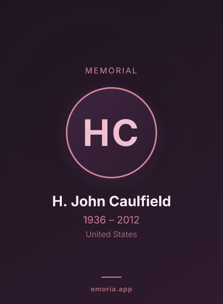 Memorial portrait of H. John Caulfield