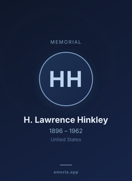 Memorial portrait of H. Lawrence Hinkley