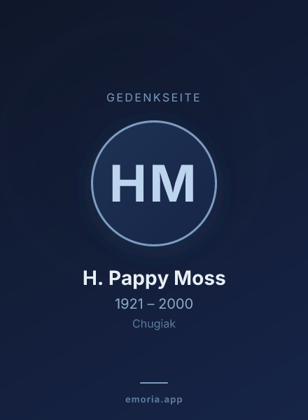 Gedenkportrait von H. Pappy Moss