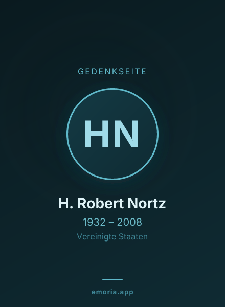 Gedenkportrait von H. Robert Nortz
